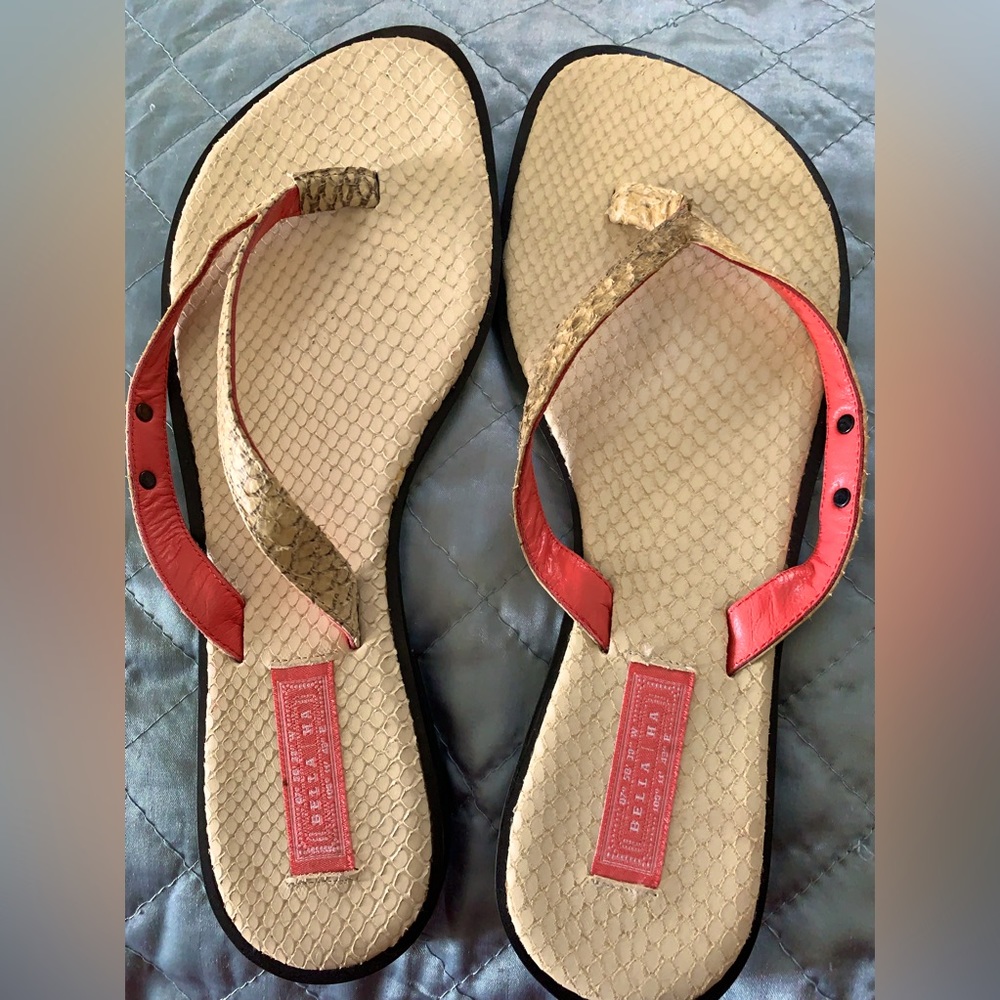 Bella Ha salmon skin sandals 38